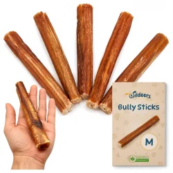 Wildeers Penis wołowy Bully Stick Premium M, 15 cm, 5 szt.
