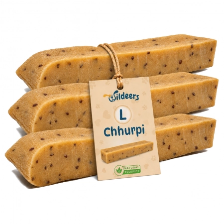 Ser Himalajski Chhurpi L, 13-16 cm, z siemieniem lnianym, 3 szt.