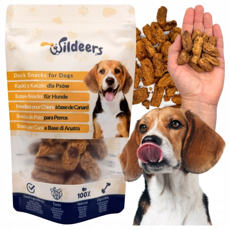 Wildeers Mięsne Kąski z Porożem, Kaczka, Doypack 100 g
