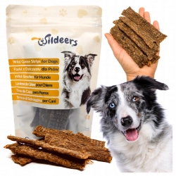 Wildeers Mięsne Paski z Porożem, Dziczyzna, Doypack 100 g